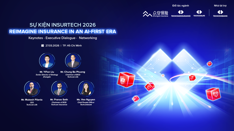 Techcombank đồng hành cùng Insurtech 2026: Ngành bảo hiểm đang bước vào giai đoạn chuyển mình mới