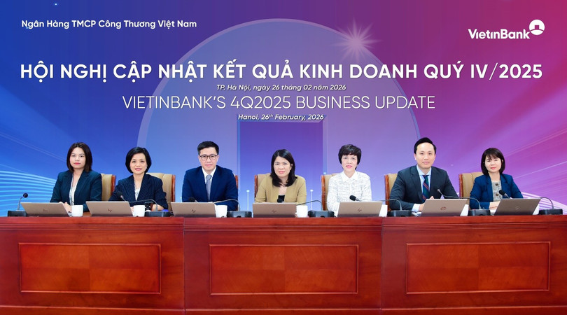 Toàn cảnh Hội nghị cập nhật kết quả kinh doanh quý 4 và năm 2025 của VietinBank