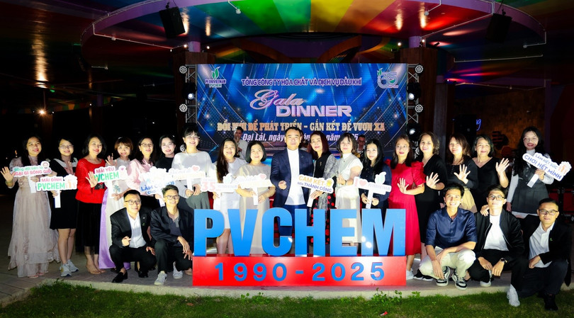 Cán bộ, nhân viên PVChem tại chương trình Gala Diner "Đổi mới để phát triển - Gắn kết để vươn xa".