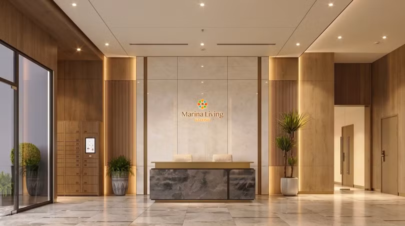 Sự đầu tư còn thể hiện trong cách tổ chức vận hành với hai sảnh đón tại mỗi tòa và hệ thống lên tới 16 thang máy, chưa bao gồm thang phòng cháy chữa cháy.