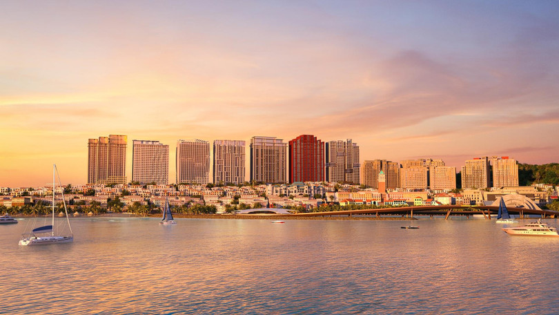 Căn hộ The Sunset tọa lạc trên sườn núi, sở hữu tầm nhìn 360 độ. Ảnh: Sun Group