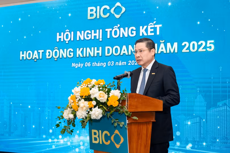 Chủ tịch HĐQT BIC Trần Hoài An phát biểu chỉ đạo Hội nghị