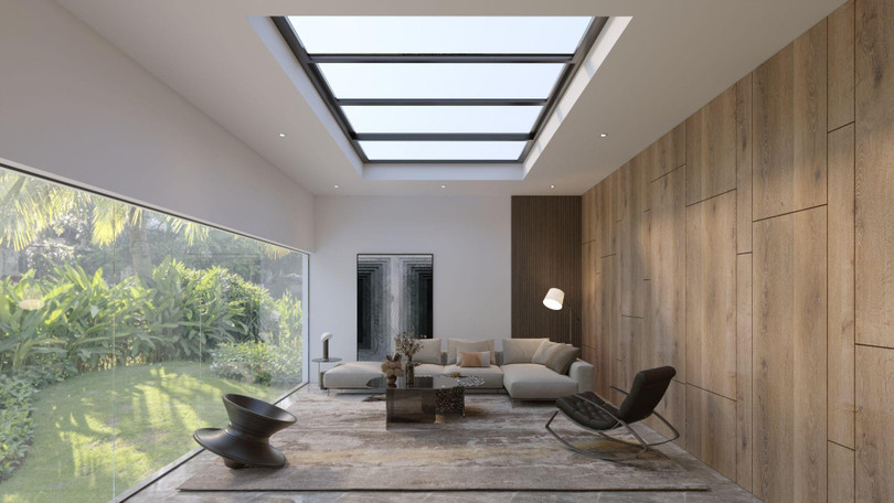 Mái kính Skylight tự động đóng mở khi trời mưa, lấy sáng và tạo không gian thoáng đãng là 1 sản phẩm cửa thông minh Eurowindow được thị trường ưa chuộng