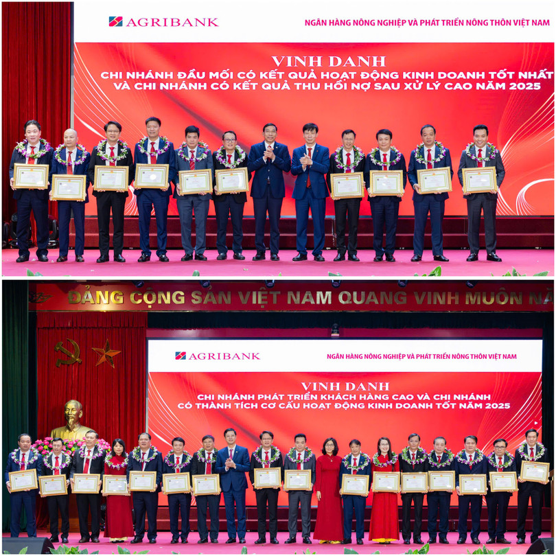 Vinh danh các chi nhánh có quy mô tài chính lớn, tăng trưởng và hiệu quả hoạt động nổi bật năm 2025