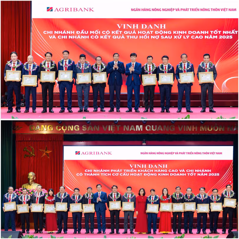 Vinh danh các chi nhánh có quy mô tài chính lớn, tăng trưởng và hiệu quả hoạt động nổi bật năm 2025