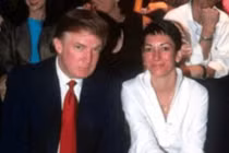 Hình ảnh này được công bố hôm 23/12 cho thấy bà Ghislaine Maxwell và ông Donald Trump. Ảnh: Reuters.