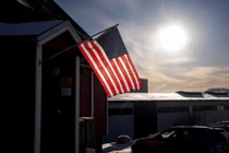 Lãnh sự quán Mỹ tại Nuuk, Greenland, Thứ Ba, ngày 17/2. Ảnh: Reuters.