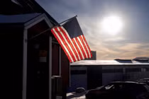 Lãnh sự quán Mỹ tại Nuuk, Greenland, Thứ Ba, ngày 17/2. Ảnh: Reuters.