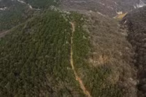 Một đoạn đường thuộc Tần trực đạo đã được xác định trước đó. Các nhà khảo cổ học đang dần dần ghép nối toàn bộ tuyến đường. Ảnh: SCMP.