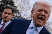 Ông Trump chỉ trích kịch liệt NATO vì không hỗ trợ Mỹ trong chiến dịch chống Iran. Ảnh: Getty.