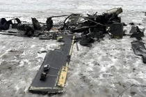 Geran-5 làm mờ ranh giới giữa máy bay không người lái và tên lửa hành trình. Trong ảnh là mảnh vỡ nghi của mẫu UAV mới. Ảnh: IE.