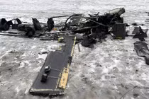 Geran-5 làm mờ ranh giới giữa máy bay không người lái và tên lửa hành trình. Trong ảnh là mảnh vỡ nghi của mẫu UAV mới. Ảnh: IE.