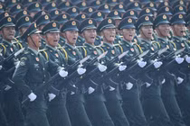Một đội hình của Quân Giải phóng Nhân dân Trung Quốc (PLA) tham gia cuộc duyệt binh kỷ niệm 70 năm ngày thành lập nước Cộng hòa Nhân dân Trung Hoa tại Bắc Kinh ngày 1/10/2019. Ảnh: Xinhua.