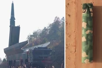 Biến thể DF-17 mới (trái) và DF-17. Ảnh: MW.