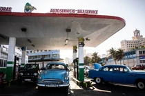 Một trạm xăng ở thủ đô Havana, Cuba. Ảnh: Getty.