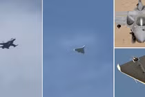 Chiến đấu cơ F-16E, UAV Shahed-136 và cuộc truy đuổi trên bãi biển Almamzar. Ảnh: MW.