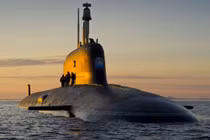 Tàu ngầm tấn công chạy bằng năng lượng hạt nhân lớp Yasen-M của Hải quân Nga. Ảnh: MW.