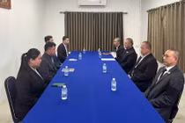 Các quan chức quân sự của Thái Lan và Campuchia đã bắt đầu đàm phán vào ngày 24/12, sau khi cả hai nước nhất trí thảo luận về việc nối lại lệnh ngừng bắn. Ảnh: CNA.