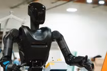 Robot hình người Phantom Mk-I hiện đang được thử nghiệm tại các nhà máy và xưởng đóng tàu ở nhiều nơi. Ảnh: IE.