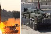 Tên lửa Scud hiện đại hóa của Triều Tiên (trái) và Liên Xô. Ảnh: MW.