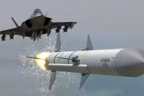 Ảnh đồ họa cho thấy máy bay F-35 phóng tên lửa AIM-120. Ảnh: MW.
