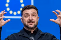 Tổng thống Ukraine Volodymyr Zelensky tại Brussels, Bỉ ngày 18/12/2025. Ảnh: Getty.