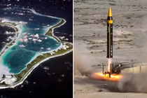Việc Iran phóng tên lửa nhằm vào căn cứ Diego Garcia của Mỹ-Anh cho thấy năng lực tấn công tầm xa vượt trội của nước này. Ảnh: TOI.