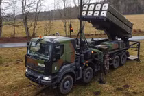 Phương tiện phóng thuộc hệ thống SAMP/T NG của Pháp. Ảnh: MW.