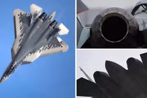 Máy bay chiến đấu Su-57 và động cơ Project 177. Ảnh: MW.