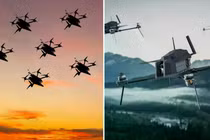 Các bầy đàn UAV AI ngày càng được phát triển nhanh chóng và thách thức các hệ thống phòng không truyền thống. Ảnh: IE.