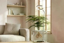 Chậu cây trong suốt mang lại trải nghiệm độc đáo. Ảnh: OC.