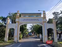 Lối vào khu căn cứ cách mạng K20.