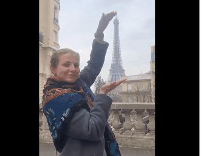 Hình ảnh trong video Paris bị ném bom do Bộ Quốc phòng Ukraine công bố.