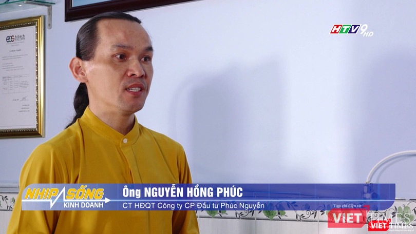 Ông Nguyễn Hồng Phúc, Giám đốc Công ty CP Đầu tư Phúc Nguyễn (Ảnh: HTV9)