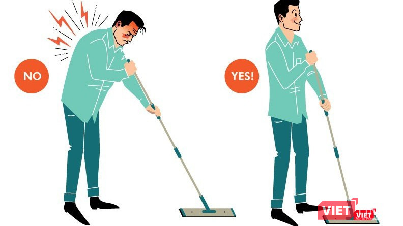 Lựa chọn một ống cây để nối dài cán chổi cao ngang tầm mắt là phù hợp (Cung cấp hình ảnh: MH)