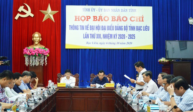 Họp báo về Đại hội đại biểu đảng bộ tỉnh Bạc Liêu lần thứ XVI (nhiệm kỳ 2020 - 2025) Họp báo về Đại hội đại biểu đảng bộ tỉnh Bạc Liêu lần thứ XVI (nhiệm kỳ 2020 - 2025)