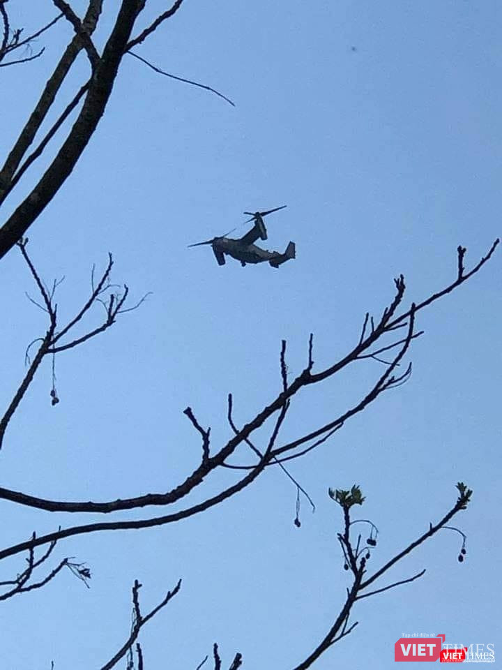 Thêm một góc ảnh về sự xuất hiện của MV-22 Osprey tại Đà Nẵng. (ảnh: T.V.T.)