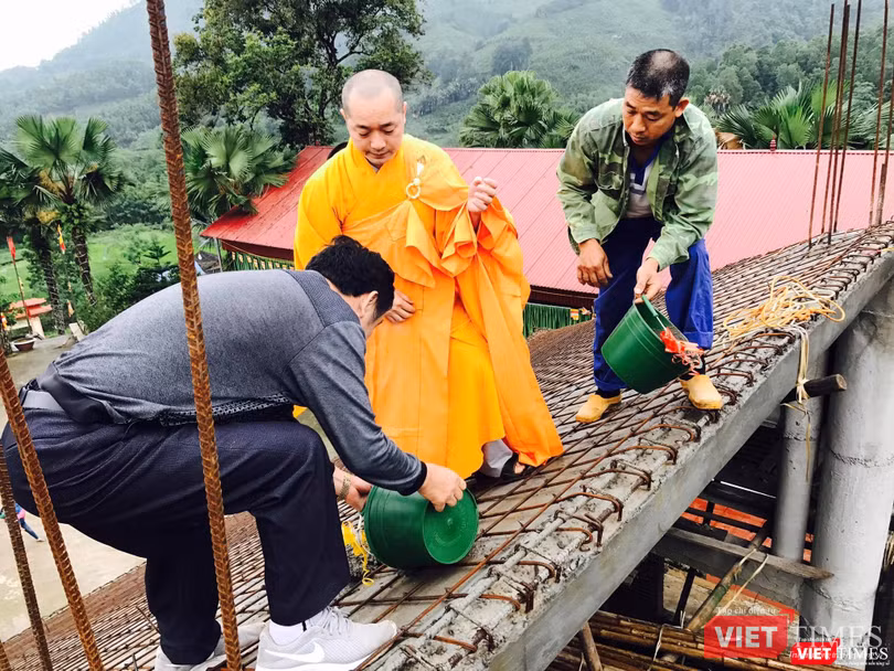 Chùa Bắc Lãm dần dược củng cố kiến thiết với sự chung tay của bà con trong vùng và các tín đồ thập phương...