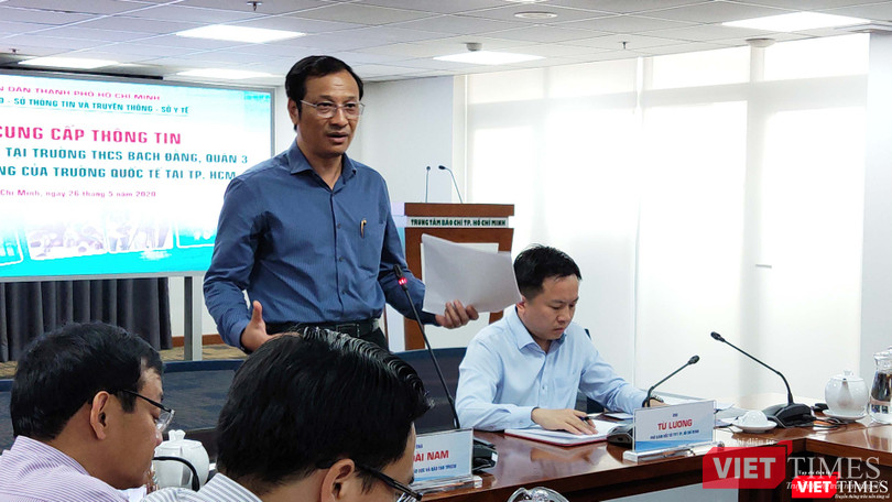 Ông Lê Hoài Nam, Phó Giám đốc Sở GD&ĐT TP.HCM nói về mâu thuẫn khó hòa giải (Ảnh: Hòa Bình) 