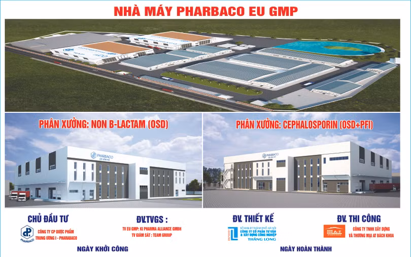 Tổng quan dự án Nhà máy Pharbaco EU - GM (Nguồn: AT Bách Khoa) Dự án nhà máy Pharbaco tiêu chuẩn EU - GM
