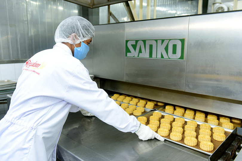 Xưởng sản xuất bánh trung thu KIDO. Ảnh: Tuyết Nga.