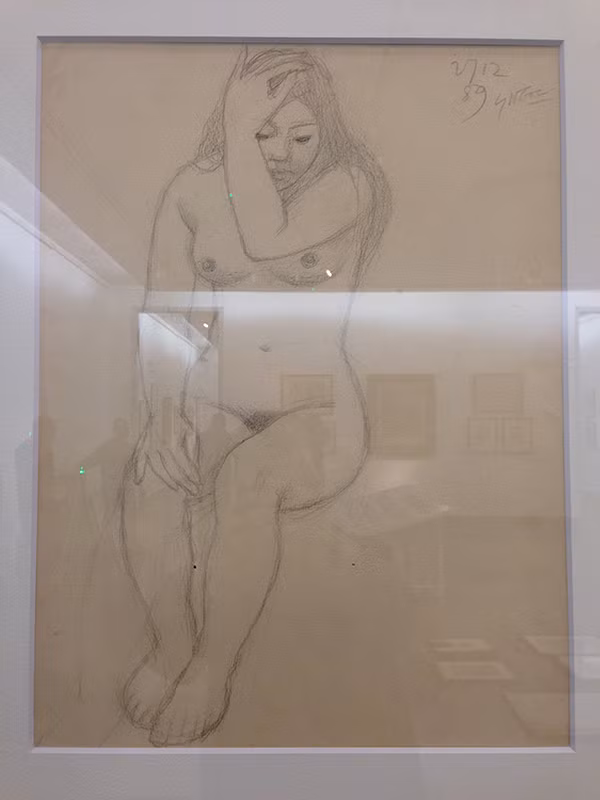 Người mẫu nude qua nét vẽ của họa sỹ Nguyễn Sỹ Ngọc