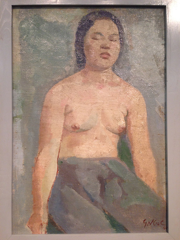 Một bức tranh nude của cố họa sỹ Nguyễn Sỹ Ngọc