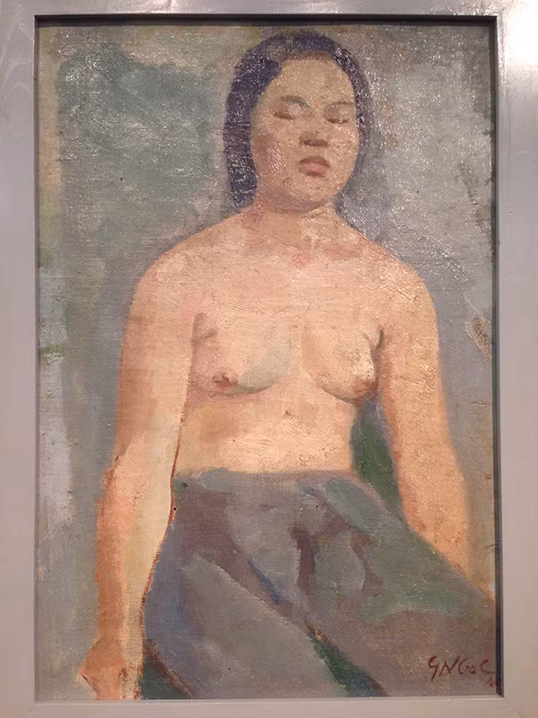 Một bức tranh nude của cố họa sỹ Nguyễn Sỹ Ngọc