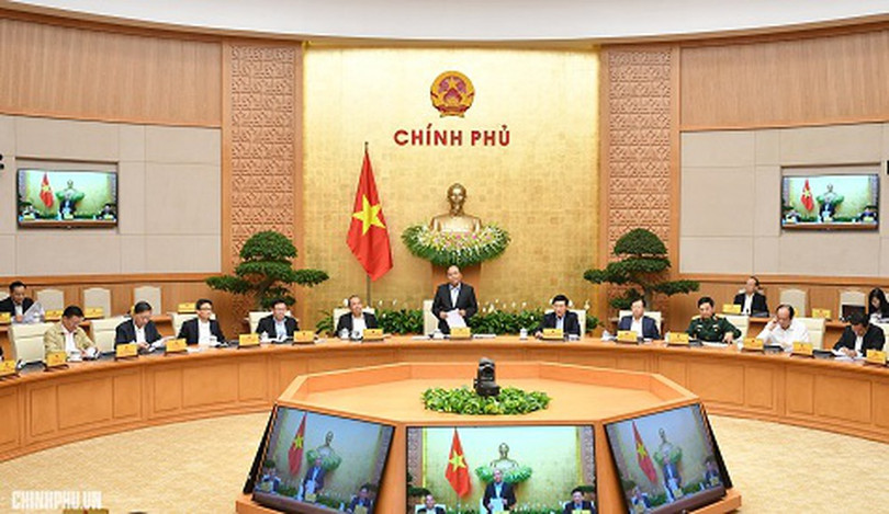 Phiên họp thường kỳ của Chính phủ (Ảnh: VGP/Quang Hiếu)