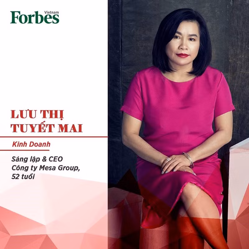 Không quá nổi trên truyền thông nhưng bà Lưu Thị Tuyết Mai đã 2 lần được Forbes Việt Nam chọn vào top 50 người phụ nữ có ảnh hưởng nhất Việt Nam (năm 2017 và năm 2019). (Ảnh: Internet)