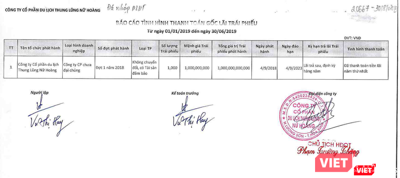 Bản công bố thông tin "siêu" tối giản của CTCP Du lịch Thung lũng Nữ hoàng.