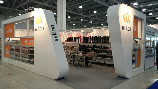 Một gian hàng giày dép của Milton Group bên Nga. (Ảnh: Internet)