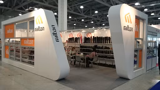 Một gian hàng giày dép của Milton Group bên Nga. (Ảnh: Internet)