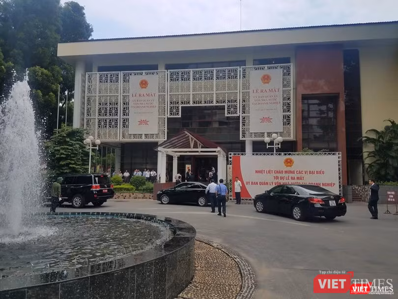 Lễ ra mắt Ủy ban Quản lý vốn Nhà nước tại doanh nghiệp. (Ảnh: N.S)